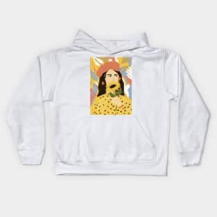 Sunflowers in your face Kids Hoodie